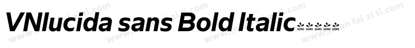 VNlucida sans Bold Italic字体转换